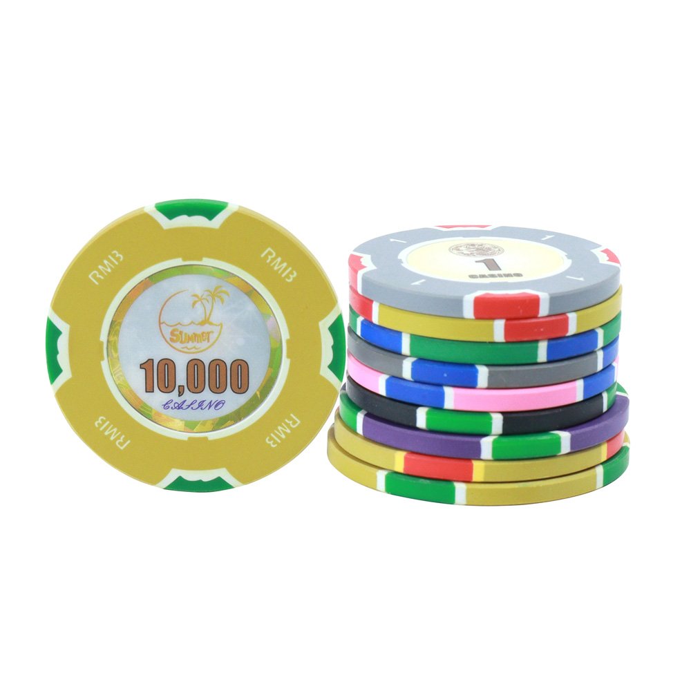 Factory customised ECO friendly 40 43 45mm 10G 14Gcomposite poker chips casino rfid stickers chips for poker games
