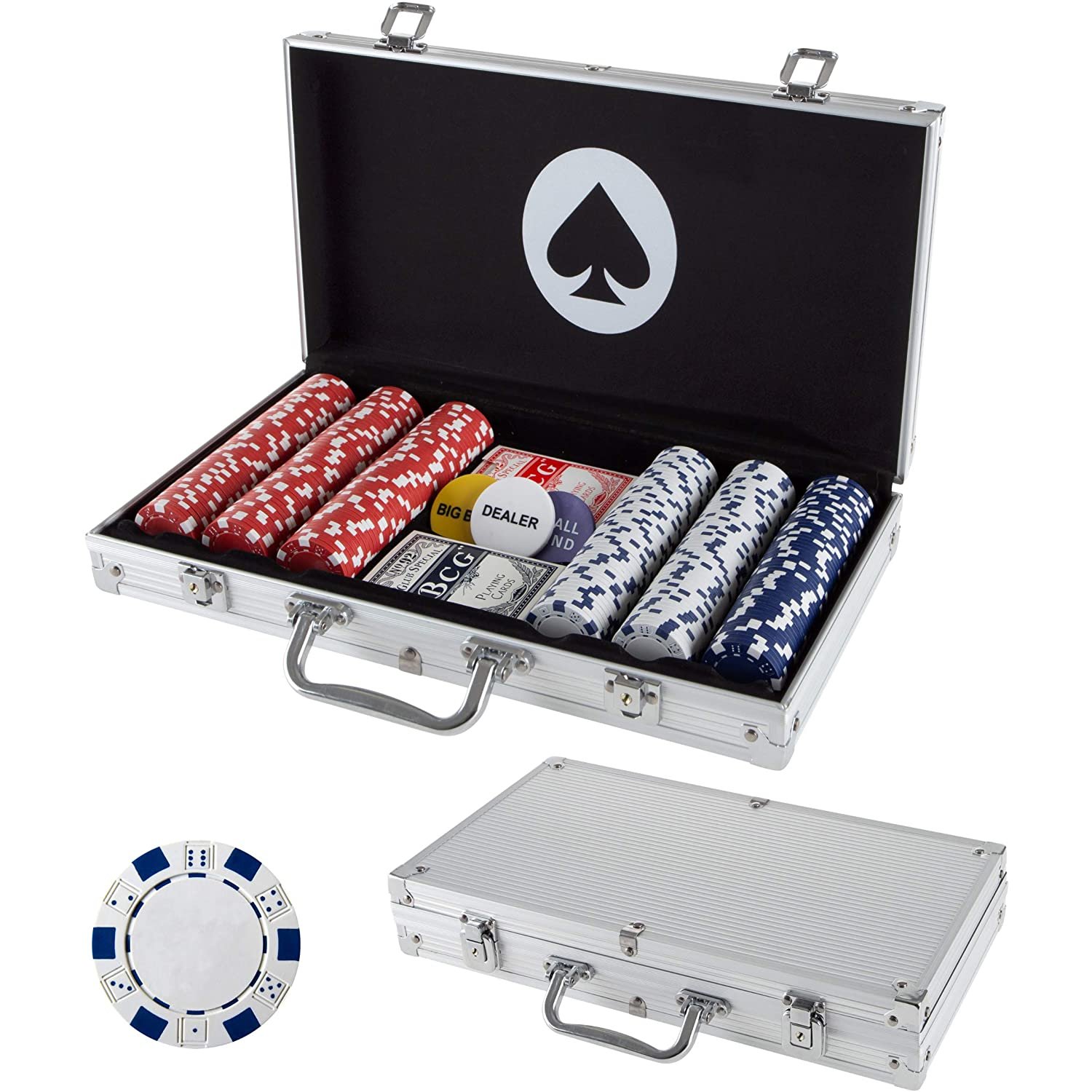 300/500Pcs Texas Poker Chips Black Jack Chips With Box Professional Card Games Counting Casino Poker Game Set