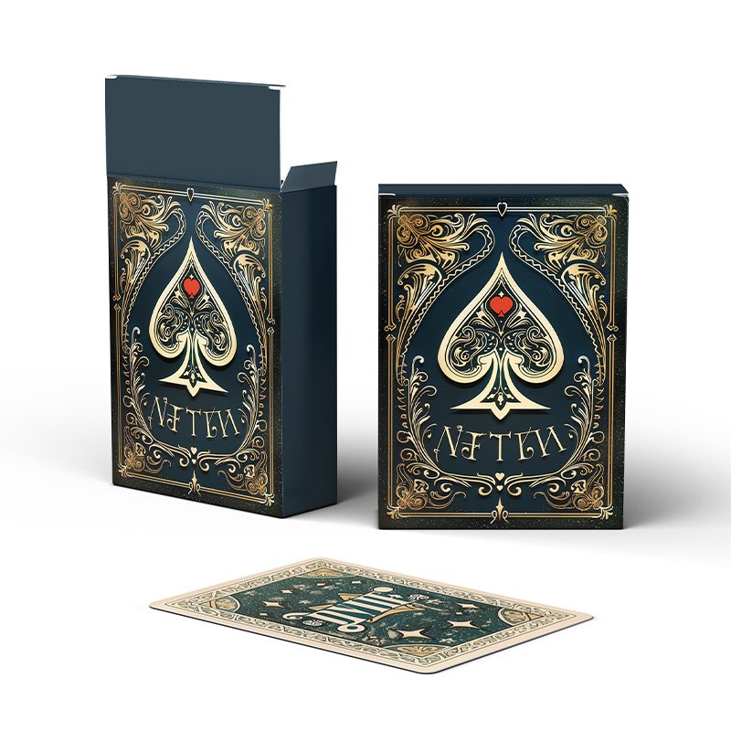 Custom Design Your Logo Paper Printed Playing Card Box Plastic Pvc Waterproof Poker Deck Blank Sublimation Playing Cards