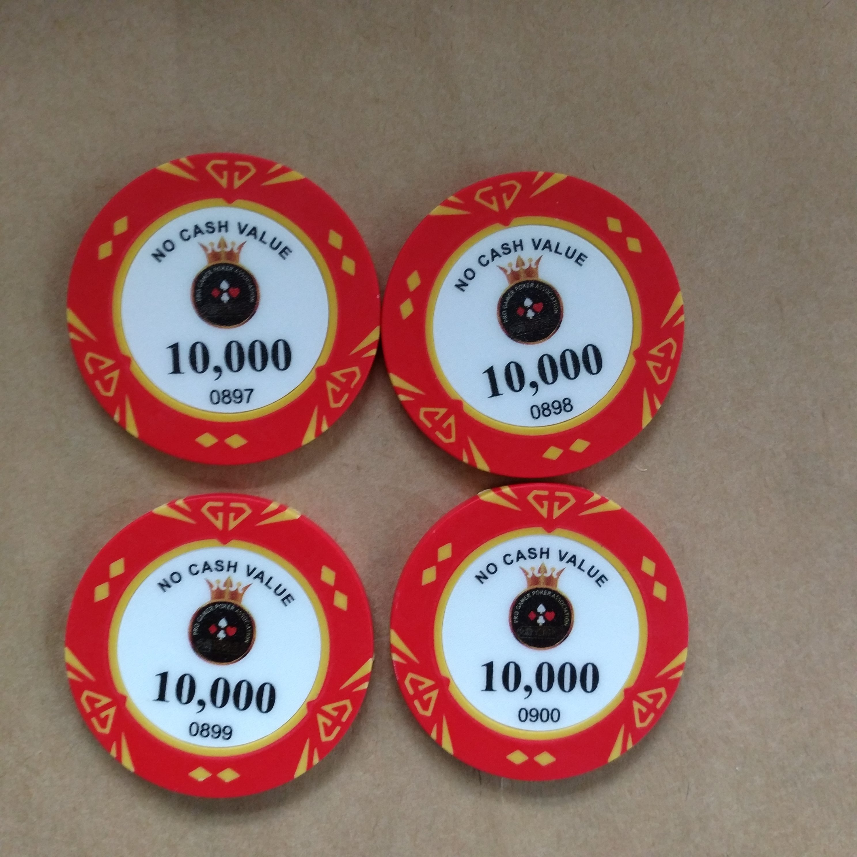 Customized series number Poker Chips for casino