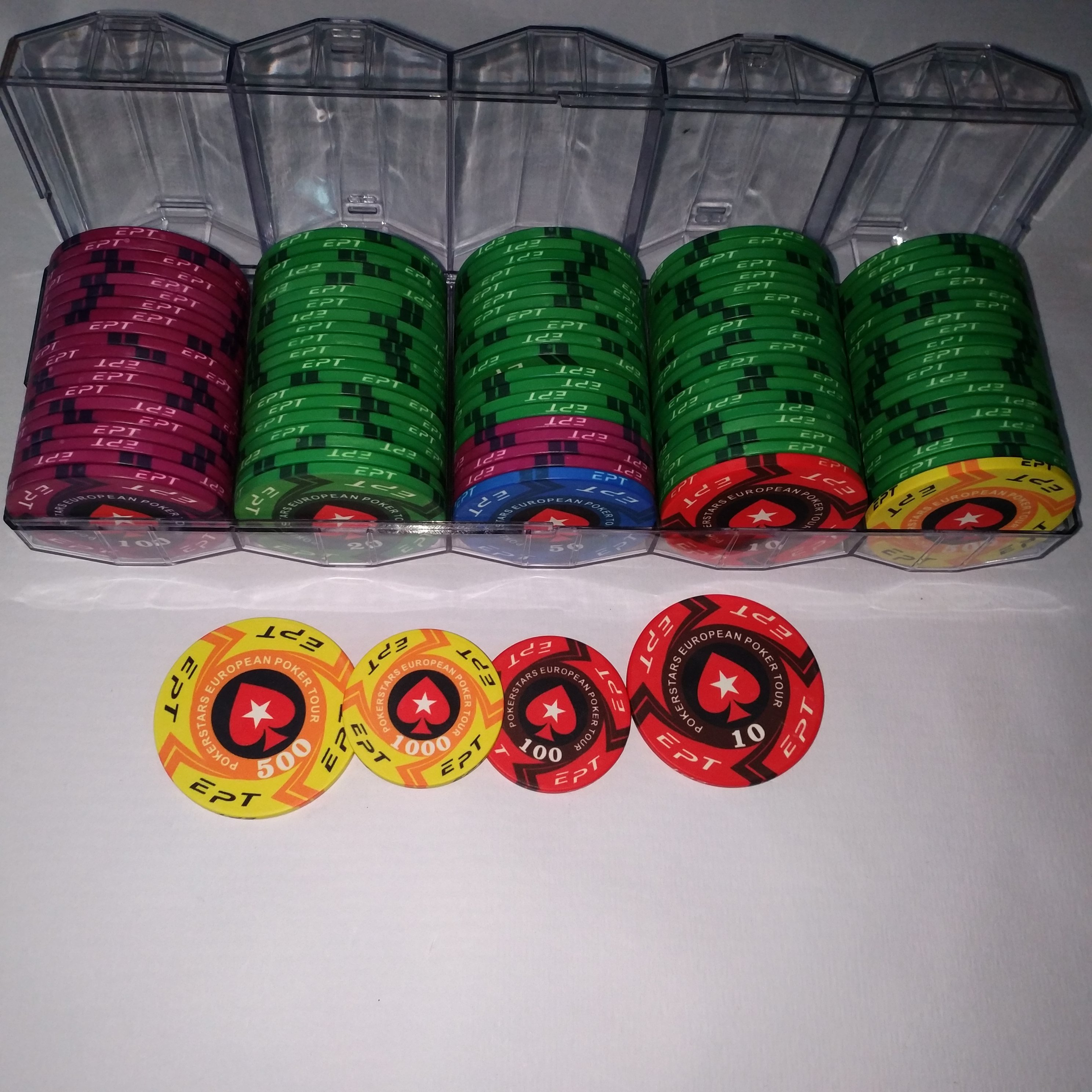 Durable 50MM abs poker chip BOX