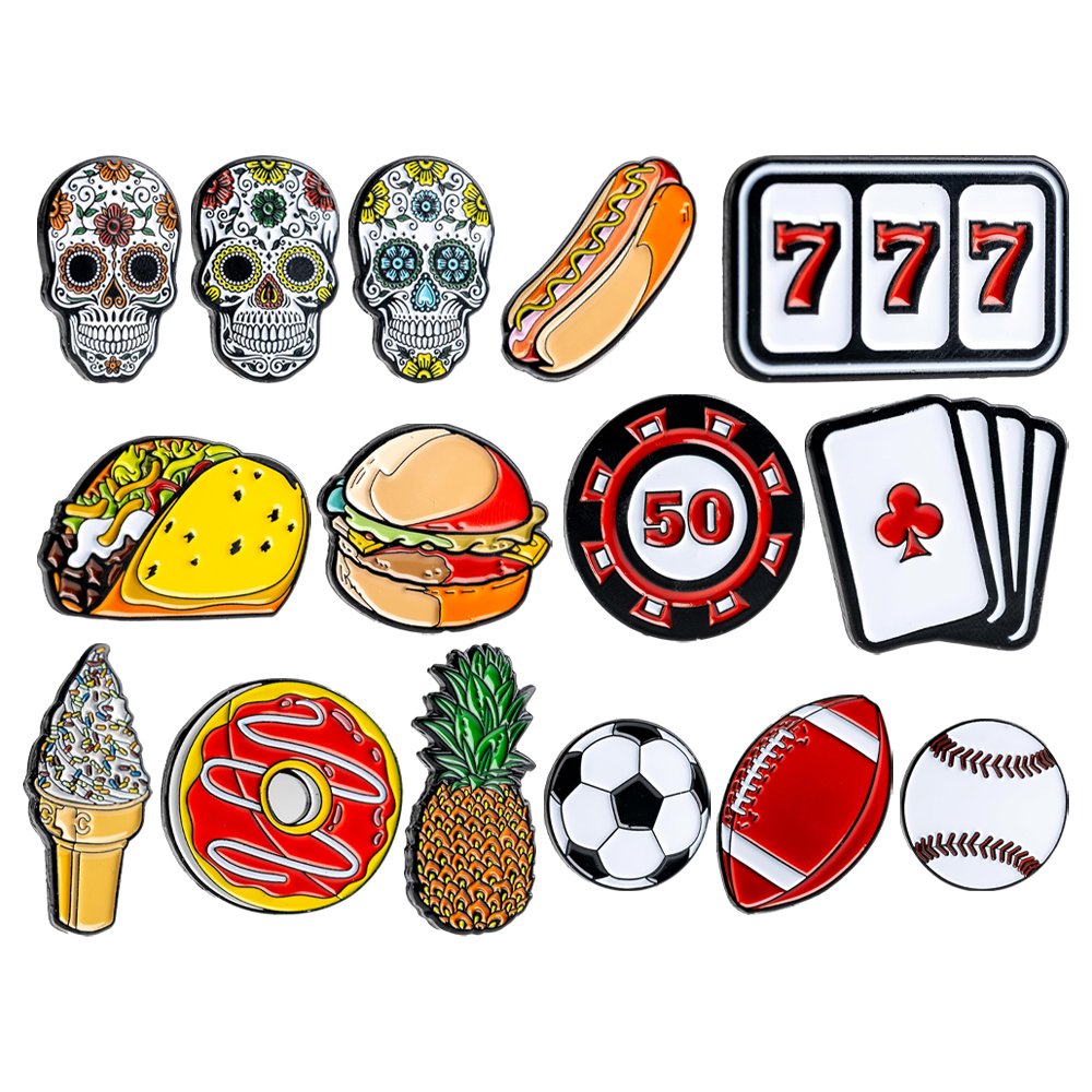 Custom Design Magnetic Golf Ball Markers Golf Accessories Golf Ball Marker And Hat Clips