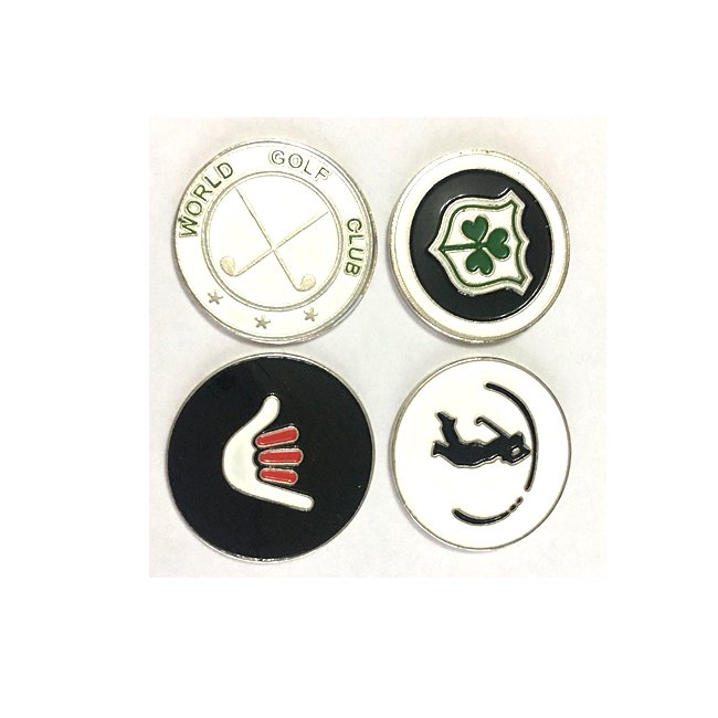 Factory Direct High End Logo Custom Golf Ball Marker Soft Enamel/Hard Enamel Free Design Golf Accessories