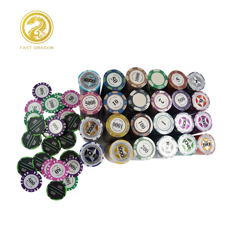High Quality ABS Casino chips clay poker chip set