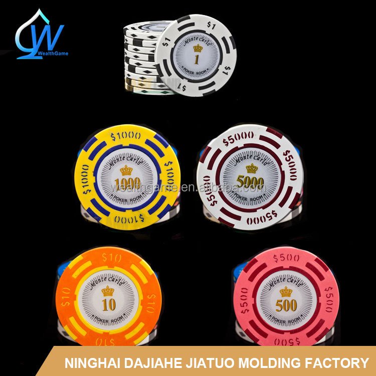 14g Two tone Monte Carlo Clay Poker Chip