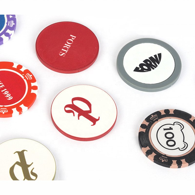 Wholesale Professional Golf Ball Marker Cheap Poker Set 500 Chips Coin 10g Custom Ceramic Poker Chips