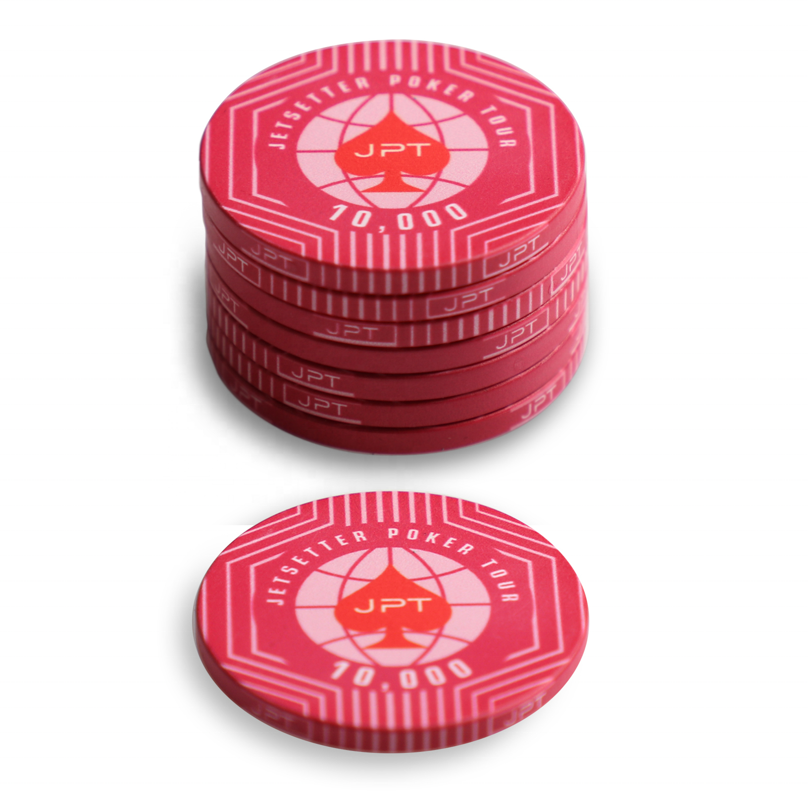 Casino-Grade Poker Chips with Top-Notch Quality Featuring Briefcase Design