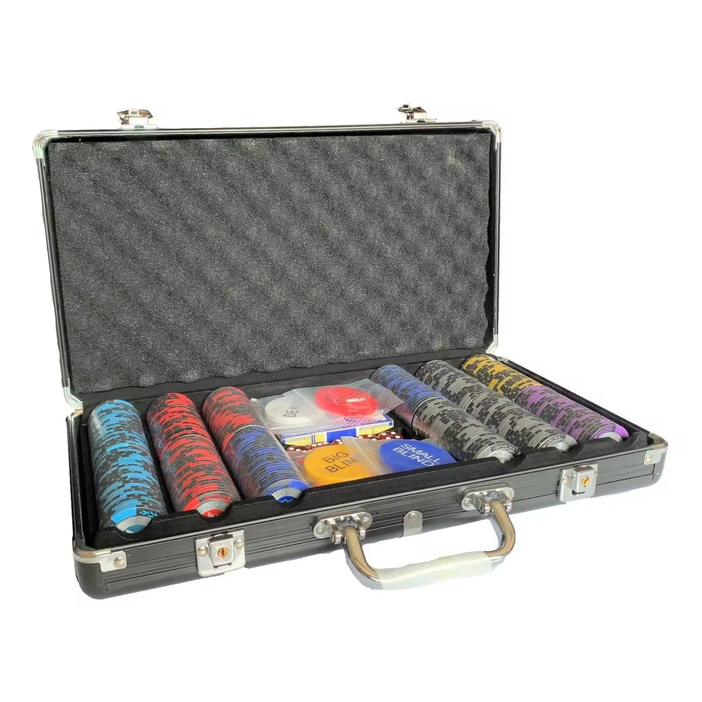 Casino-Grade Poker Chips with Top-Notch Quality Featuring Briefcase Design