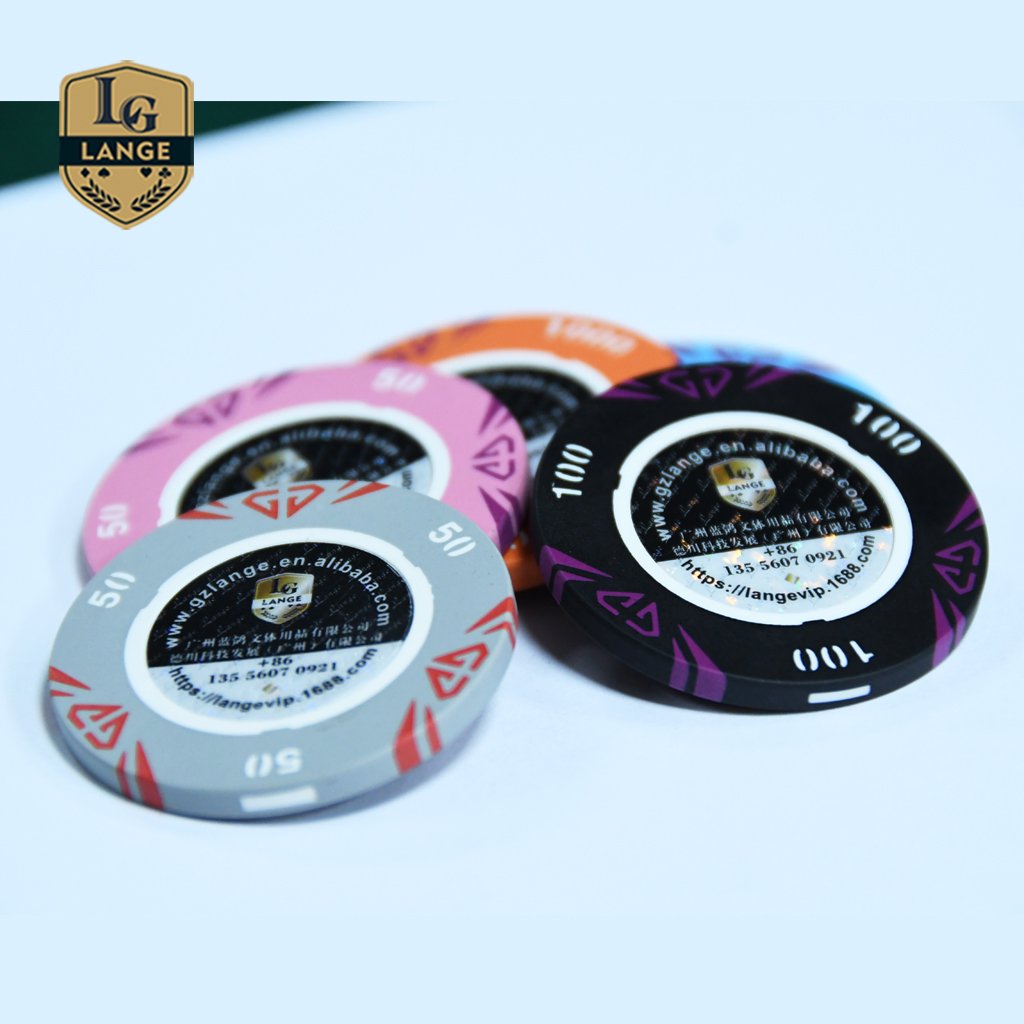 Professional Casino Manufacturers Junket Chips Diamond Poker Chips 43mm