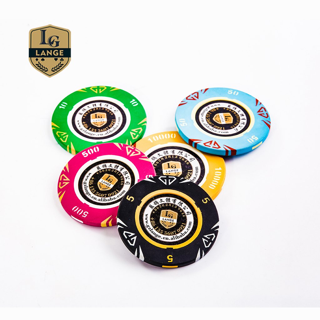 Professional Casino Manufacturers Junket Chips Diamond Poker Chips 43mm