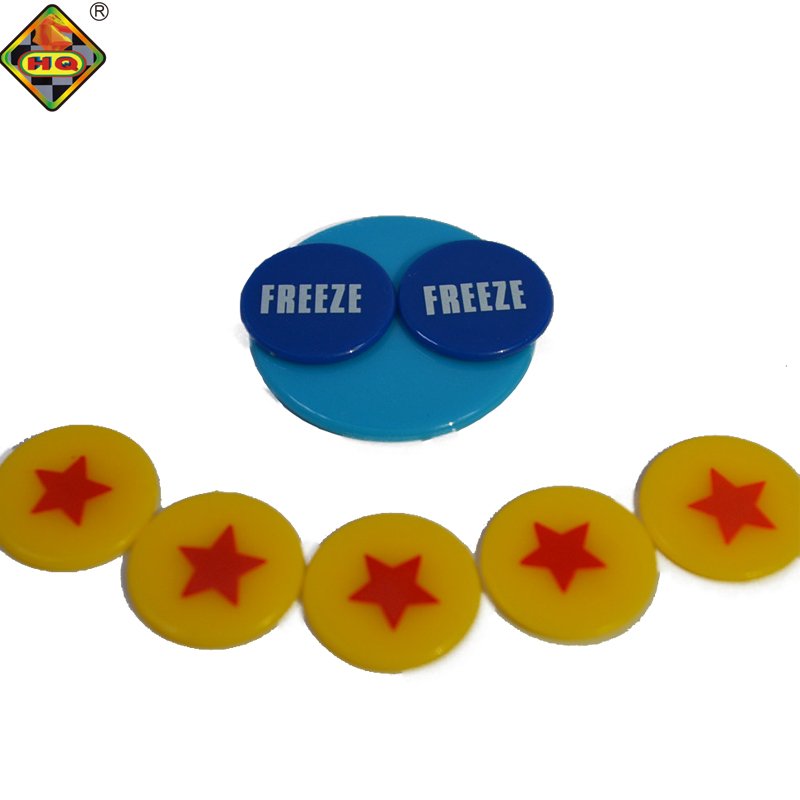 Custom 19mm Clear Plastic Bingo Game Chips Poker Chips Supplies for Bingo Poker