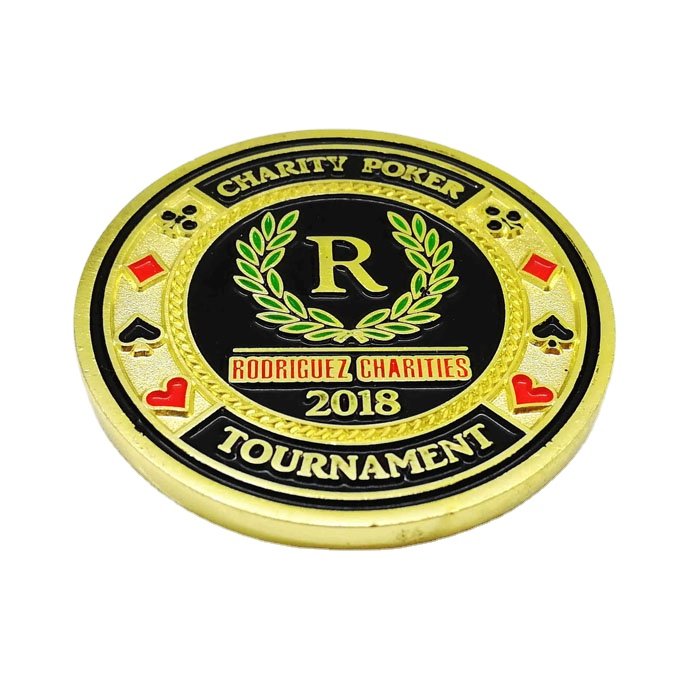 Custom Made Professional Die Casting 3D Soft Enamel Zinc Alloy Token Poker Chips Coin