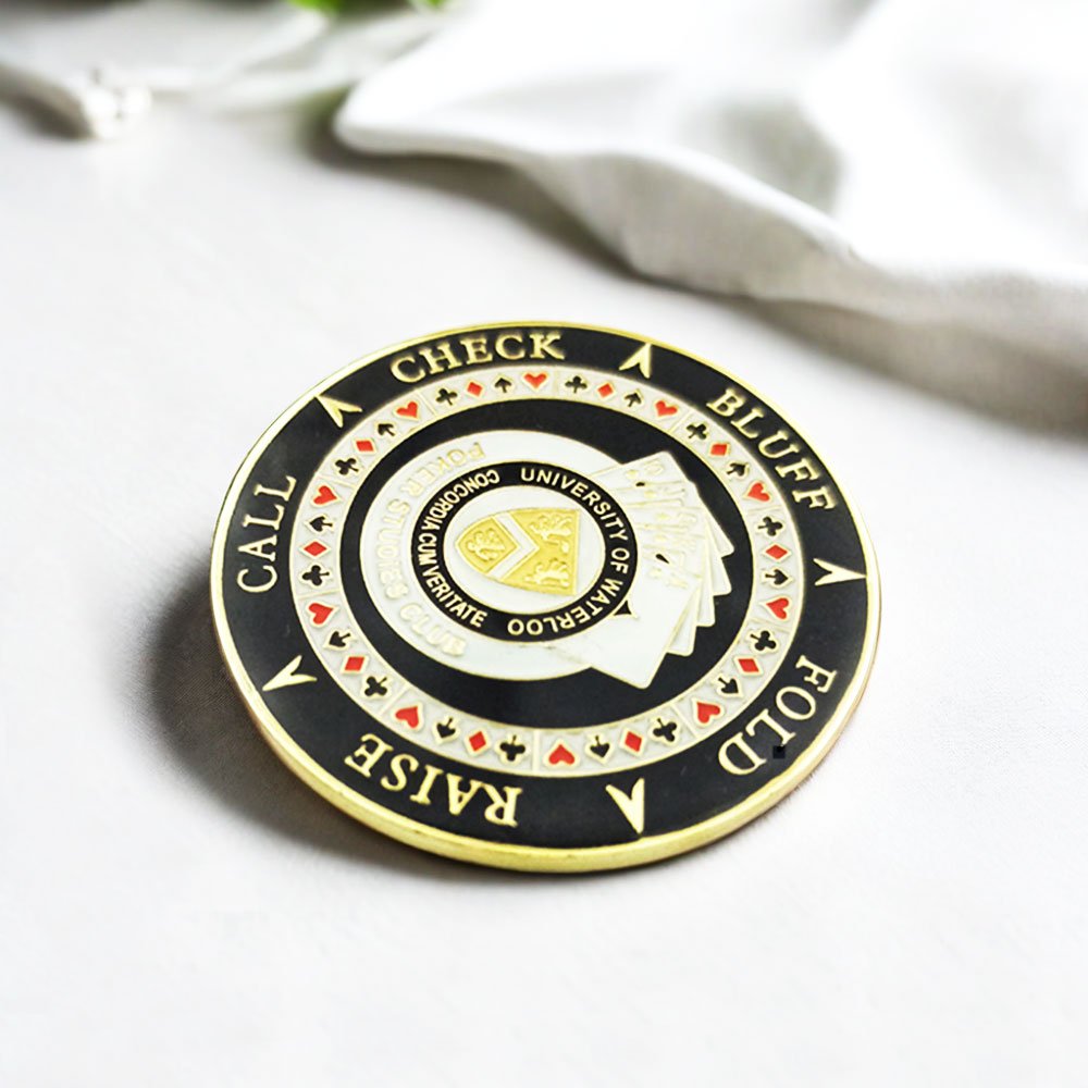 Custom Made Professional Die Casting 3D Soft Enamel Zinc Alloy Token Poker Chips Coin