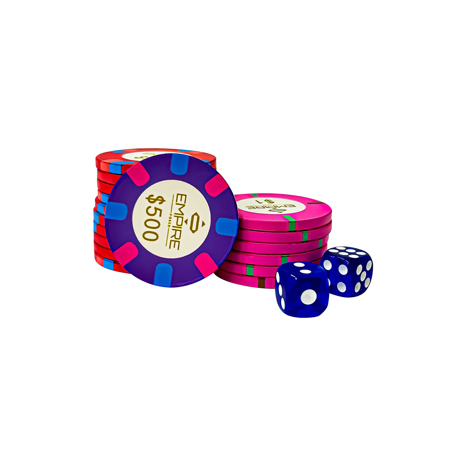 Wholesale High Quality 39mm Ceramic Poker Chips Casino Gambling Game Custom Logo 10g