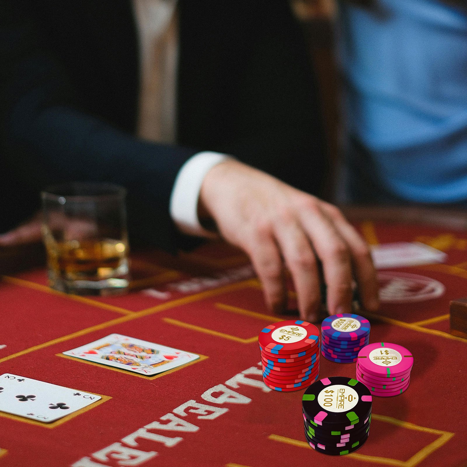 Wholesale High Quality 39mm Ceramic Poker Chips Casino Gambling Game Custom Logo 10g