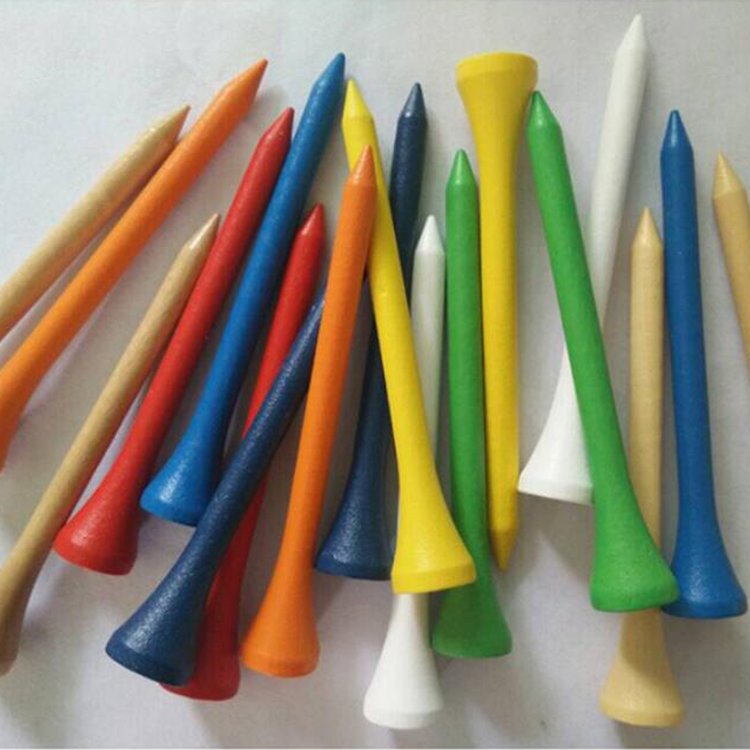 Custom printing logo golf tees wood golf tees bamboo golf tees