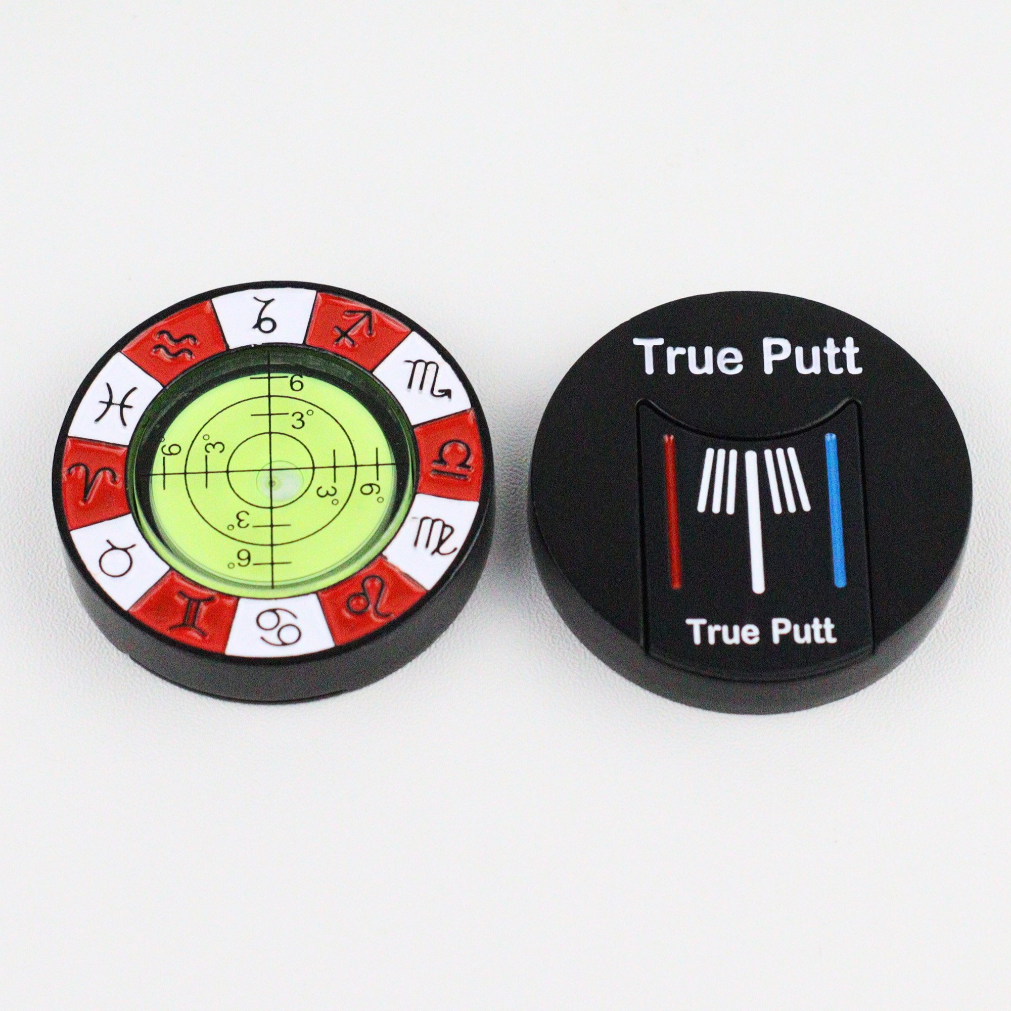 cusrtom Golf accessories Magnetic poker chip Level Gauge Golf Ball Marker