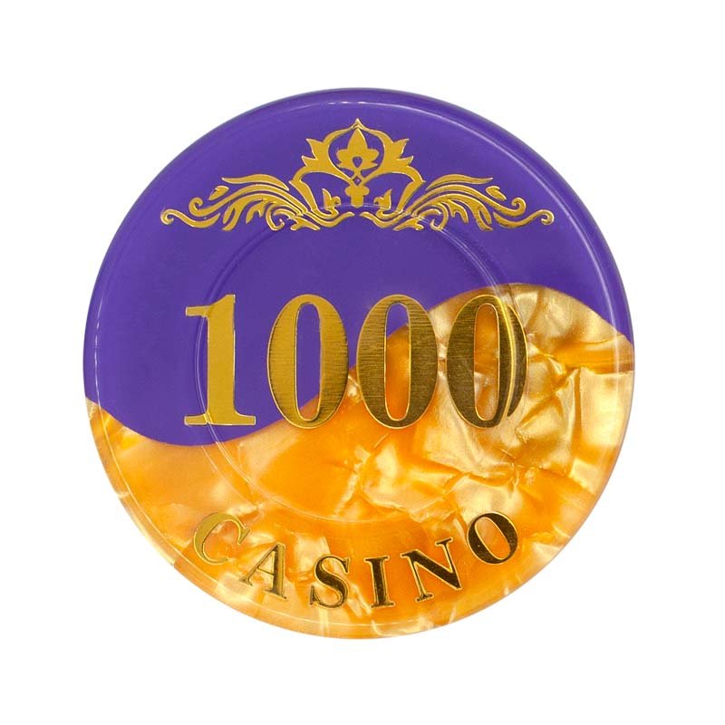 Premium Acrylic three layers of gold color French code Acrylic material poker chips case
