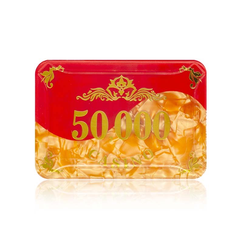 Premium Acrylic three layers of gold color French code Acrylic material poker chips case