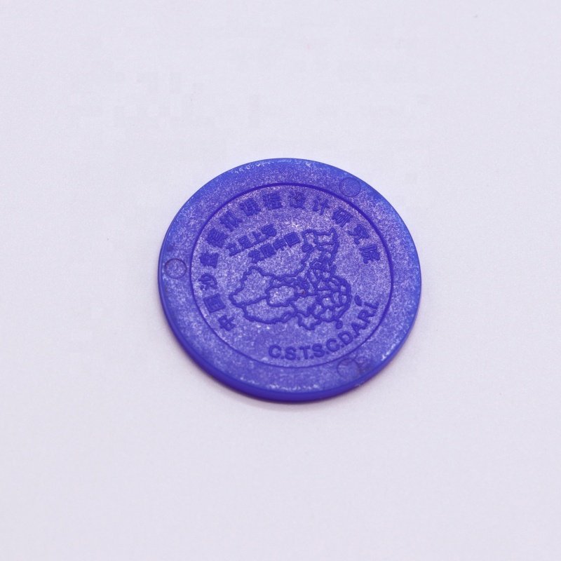 Eco-friendly Durable Material Embossed Printing Plastic Token Coins for Promotional Gifts