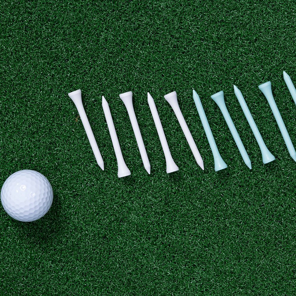 OEM Wholesale Wood/Bamboo Golf Tees 2 3/4 Inch & 3 1/4 Inch Custom Durable Stable Golf Sports Accessories Print Logo Golf Tees