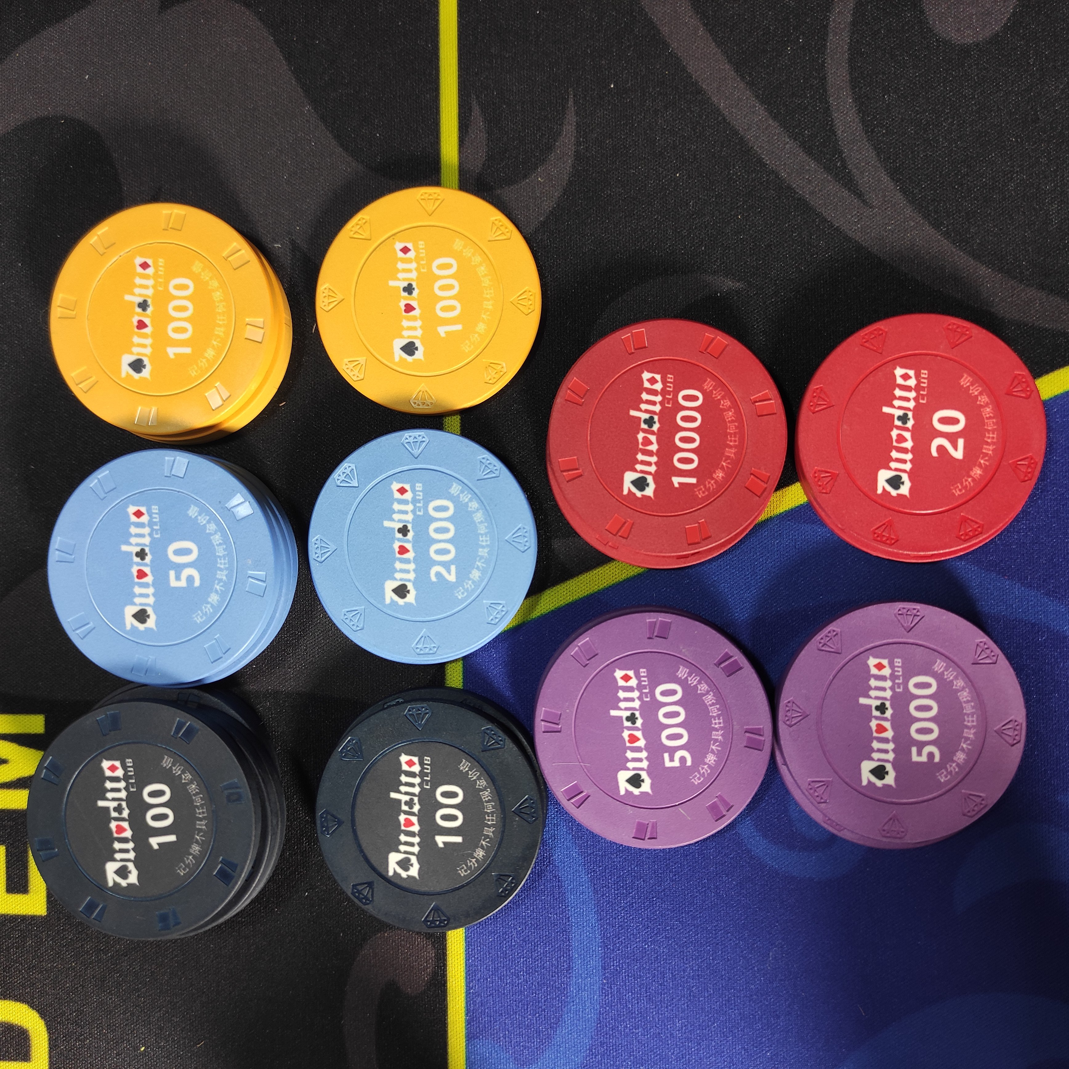 10g cards mold & diamond mold Casino Ceramic Poker Chips custom made for your imagine or texts