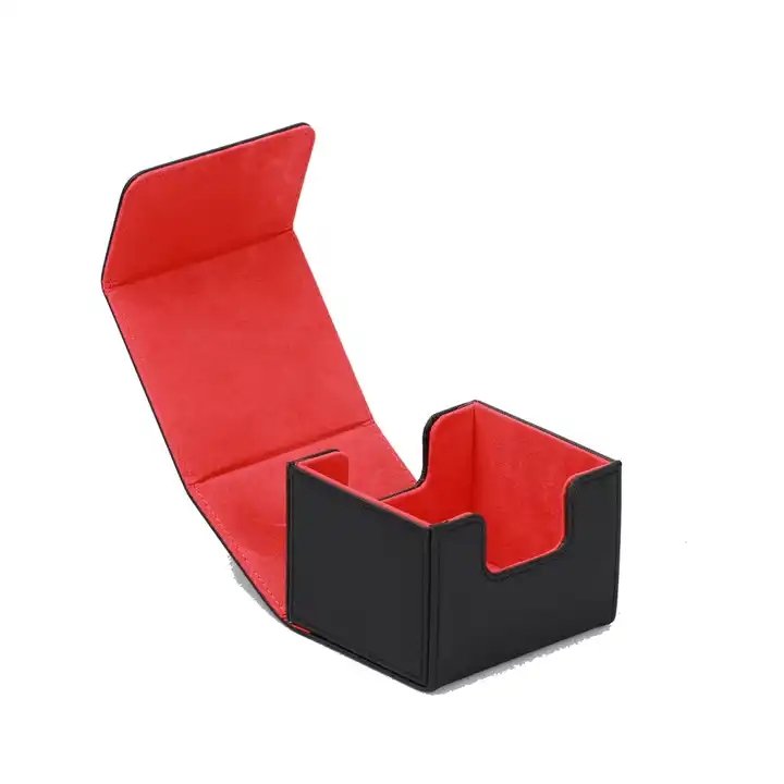 Custom Size Gift Packing Boxes Pu Leather Deck Box Game Card Box Leather