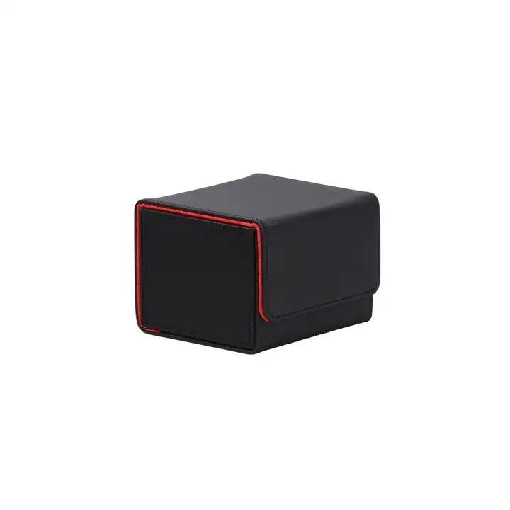 Custom Size Gift Packing Boxes Pu Leather Deck Box Game Card Box Leather