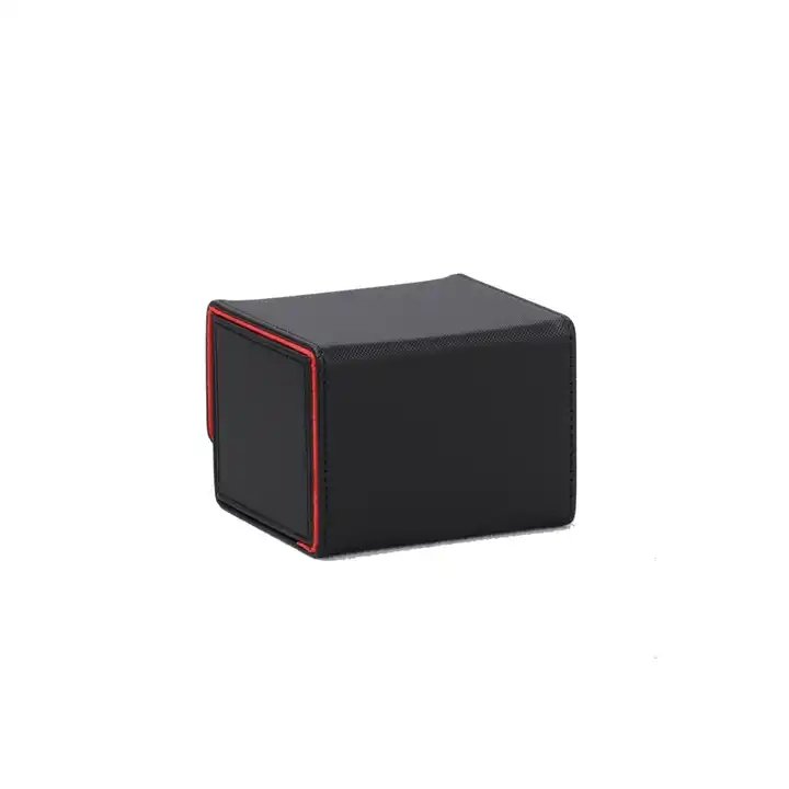 Custom Size Gift Packing Boxes Pu Leather Deck Box Game Card Box Leather