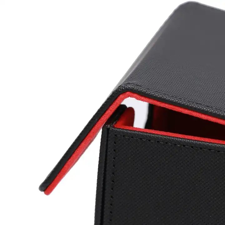 Custom Size Gift Packing Boxes Pu Leather Deck Box Game Card Box Leather