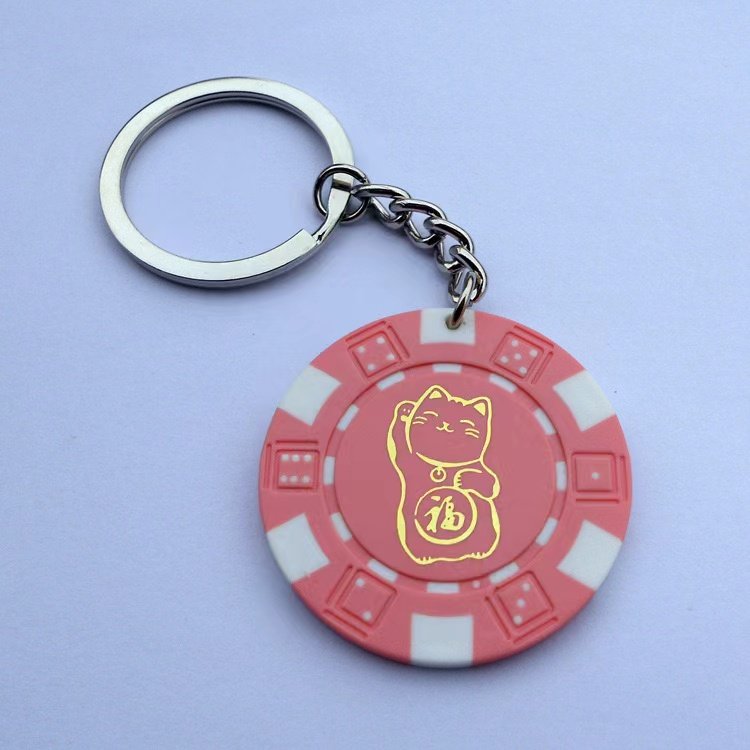 Custom Poker Chips Imprinted with Your Personalized logo golf poker chips keychain