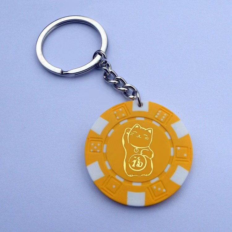 Custom Poker Chips Imprinted with Your Personalized logo golf poker chips keychain