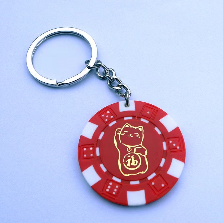 Custom Poker Chips Imprinted with Your Personalized logo golf poker chips keychain