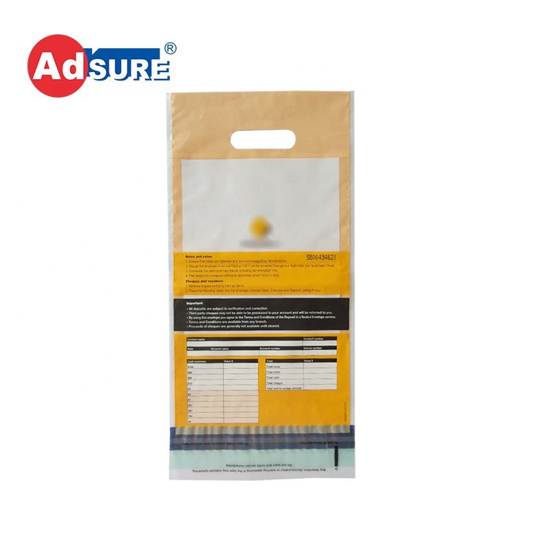 Security Chips Poker Bags for Poker Tournaments/Plastic Clear Security Bank Deposit Bags
