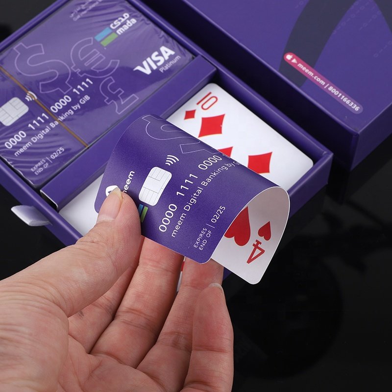 Custom Printed Company Logo Design Famous Brand Classic Design Card Playing Card poker