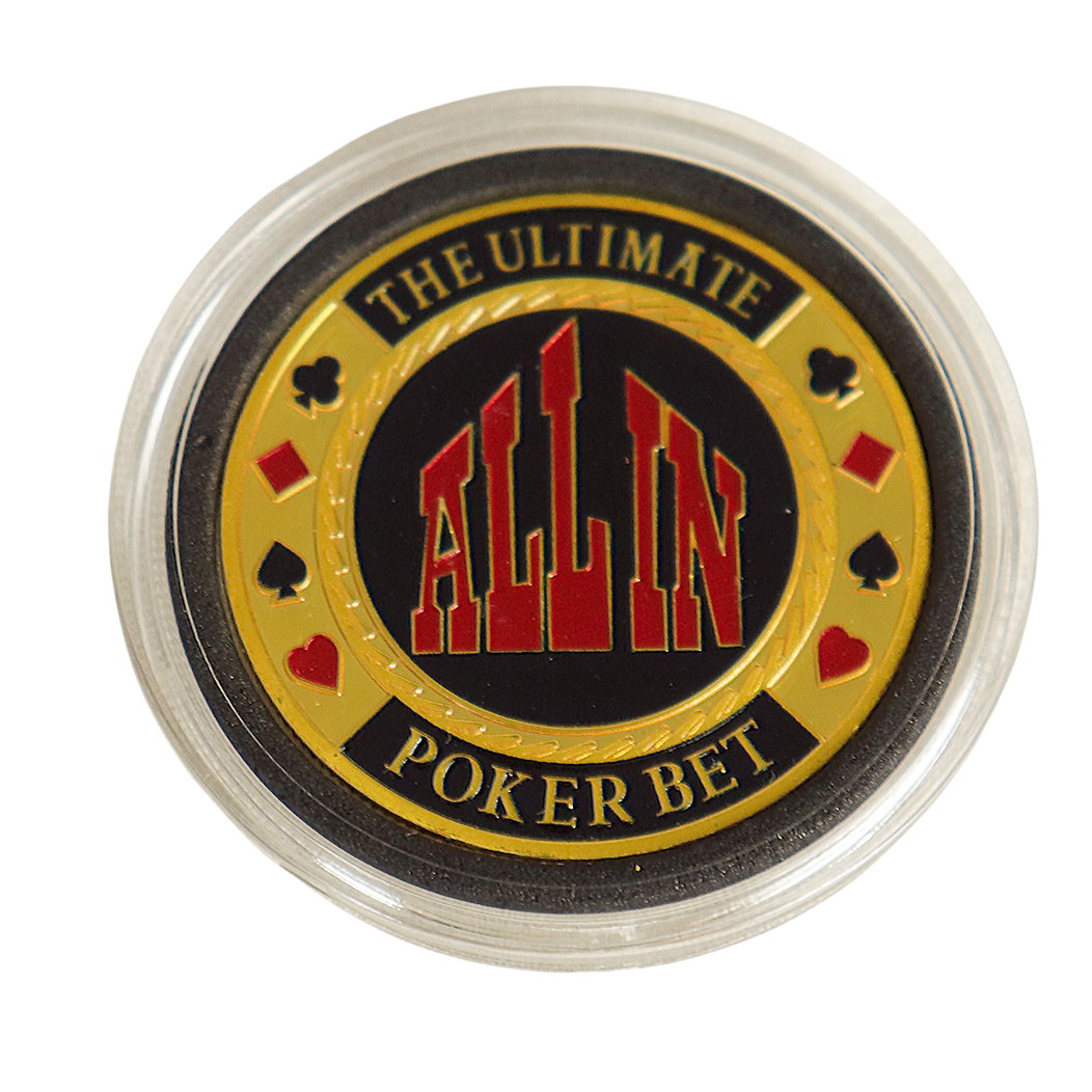 Custom 5CM Zinc Alloy Dealer Poker Chips Small Big Blind All in Puck Buttons Gold or Silver Color Plating Metal Texas Poker Chip