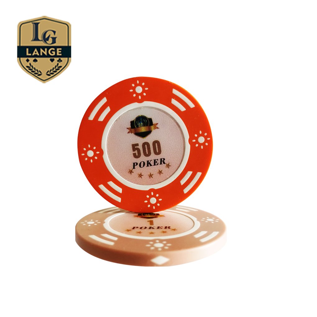 Poker Chip Casino Customized Heavy Weight 14 gram Clay Casino Poker Chips