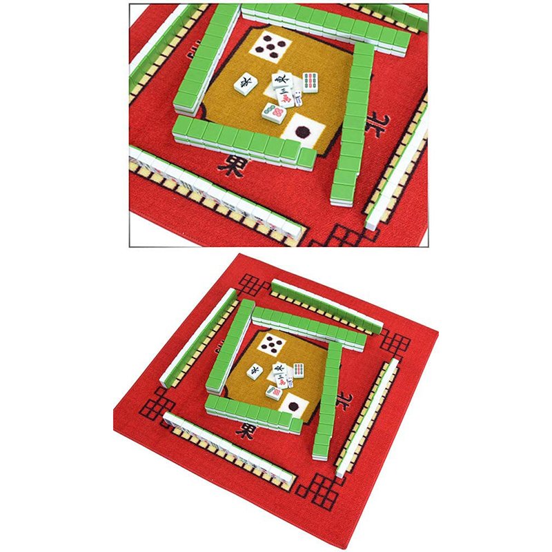 Custom Universal Slip Resistant Paigow Poker Dominos Card Play Table Cover Gaming Mahjong Mat