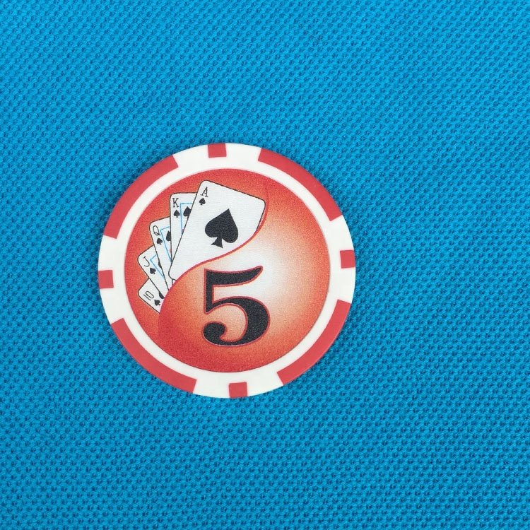 11.5G 8 STRIPES poker chips wholesale with royal flush stickers