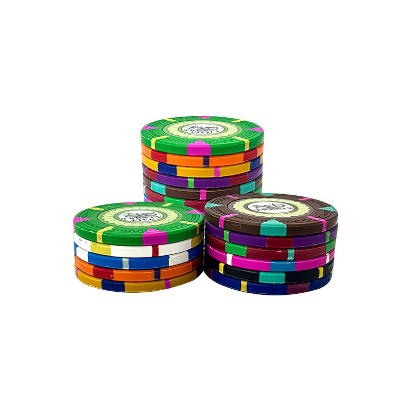 40mm Clay Poker Chips Casino Gambling Game Token for Card Board Game 14g Coins Poker Table Accessories