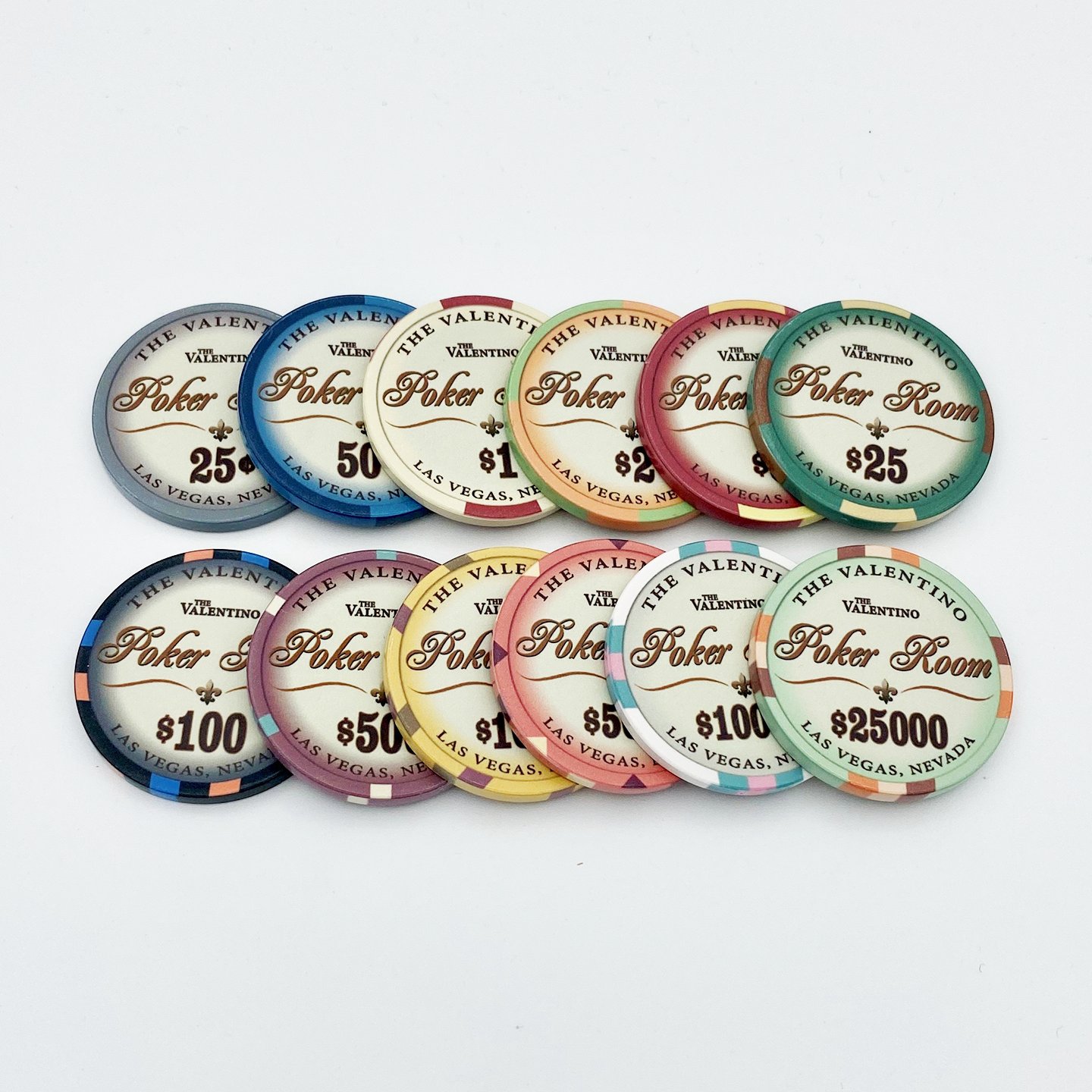 Fully customisable Professional Ceramic Material Poker Chips 10g and 40MM poker chips with customised design colour and logo