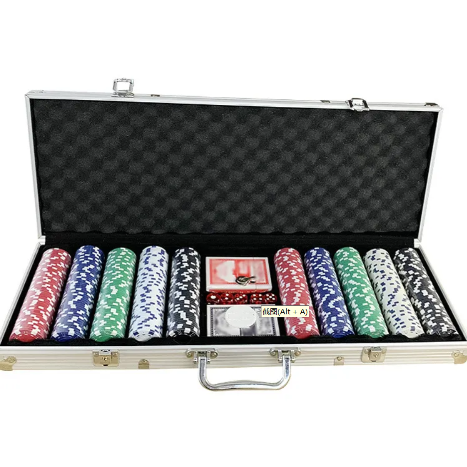 Custom 11.5G poker chips set for casino