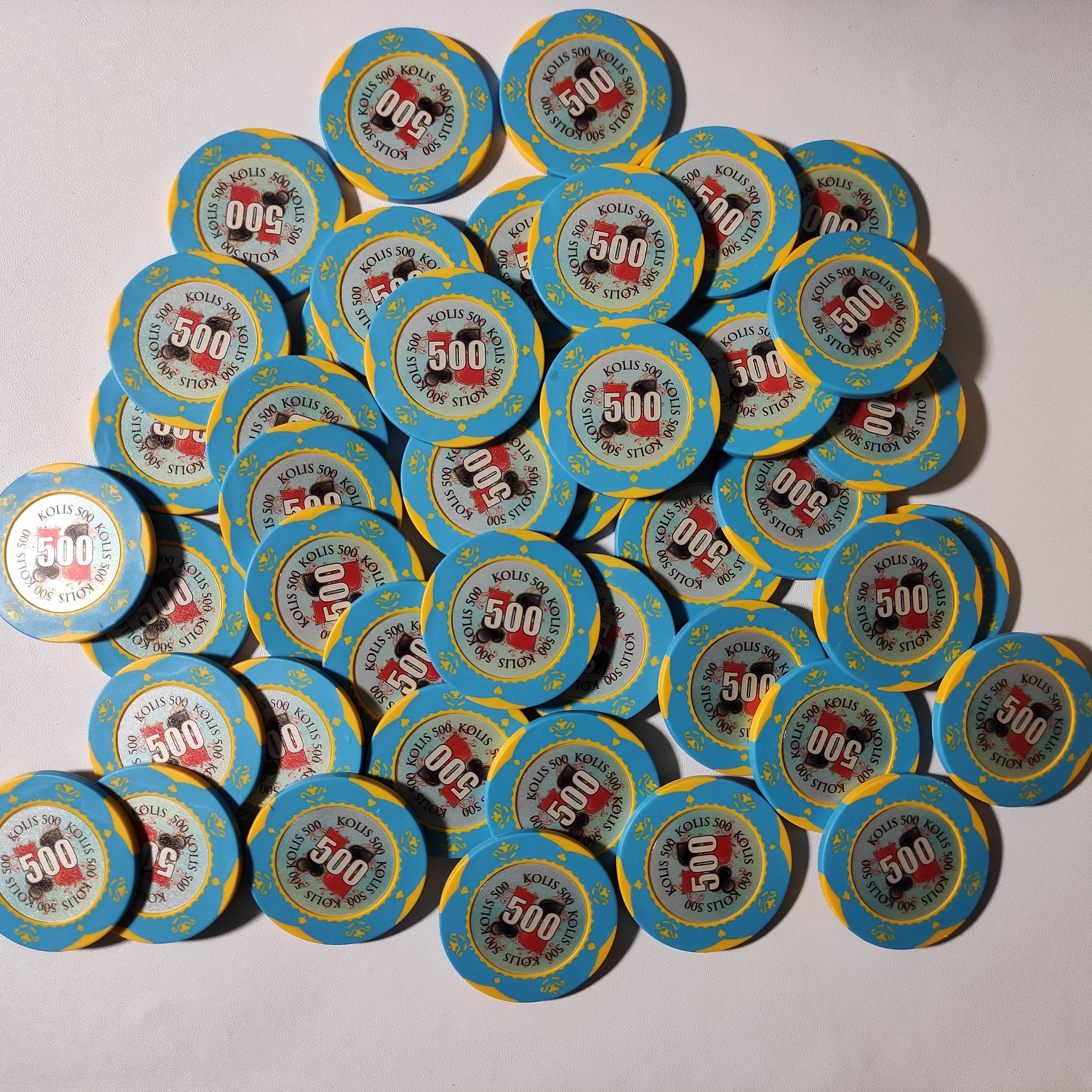 New type factory price 14G Clay Poker set 500 custom made with your logo or design NO MOQ