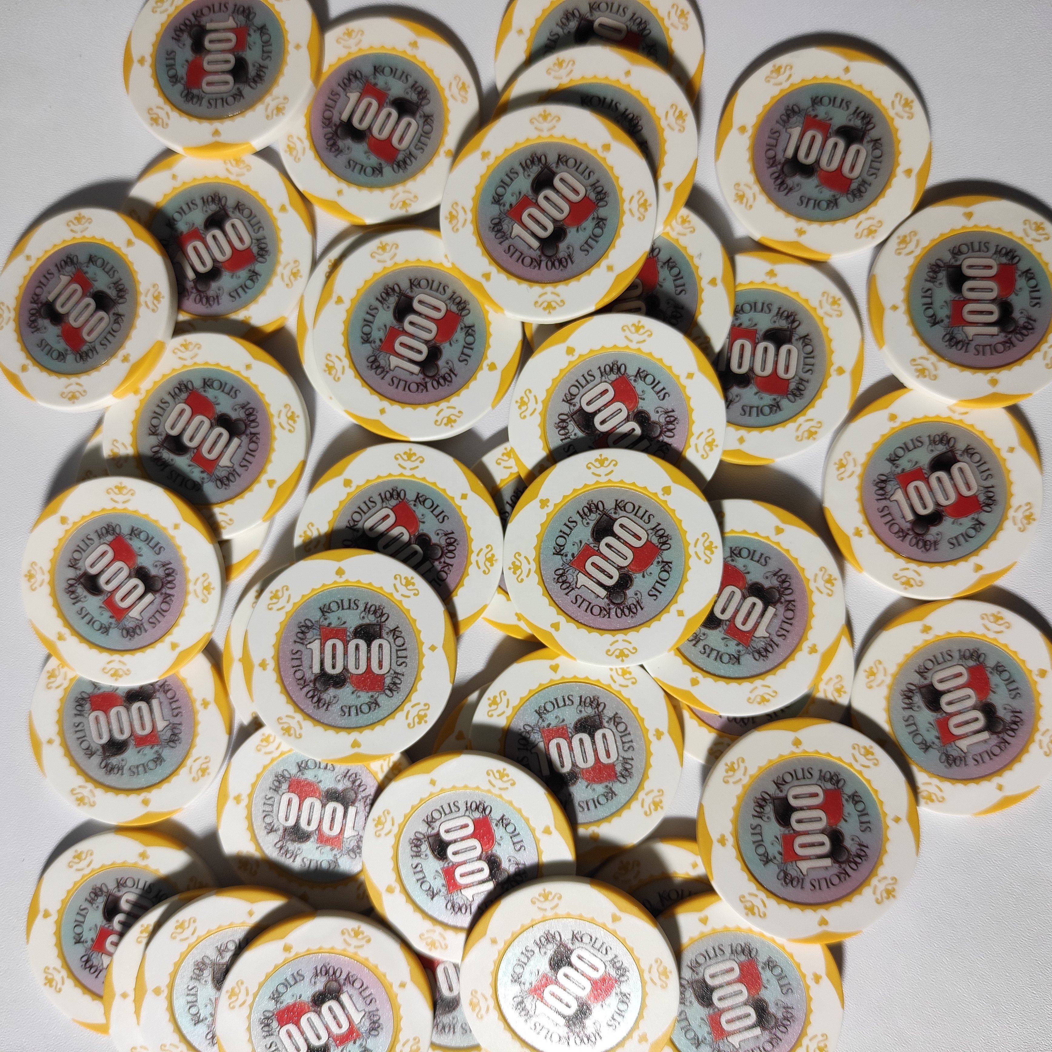 New type factory price 14G Clay Poker set 500 custom made with your logo or design NO MOQ