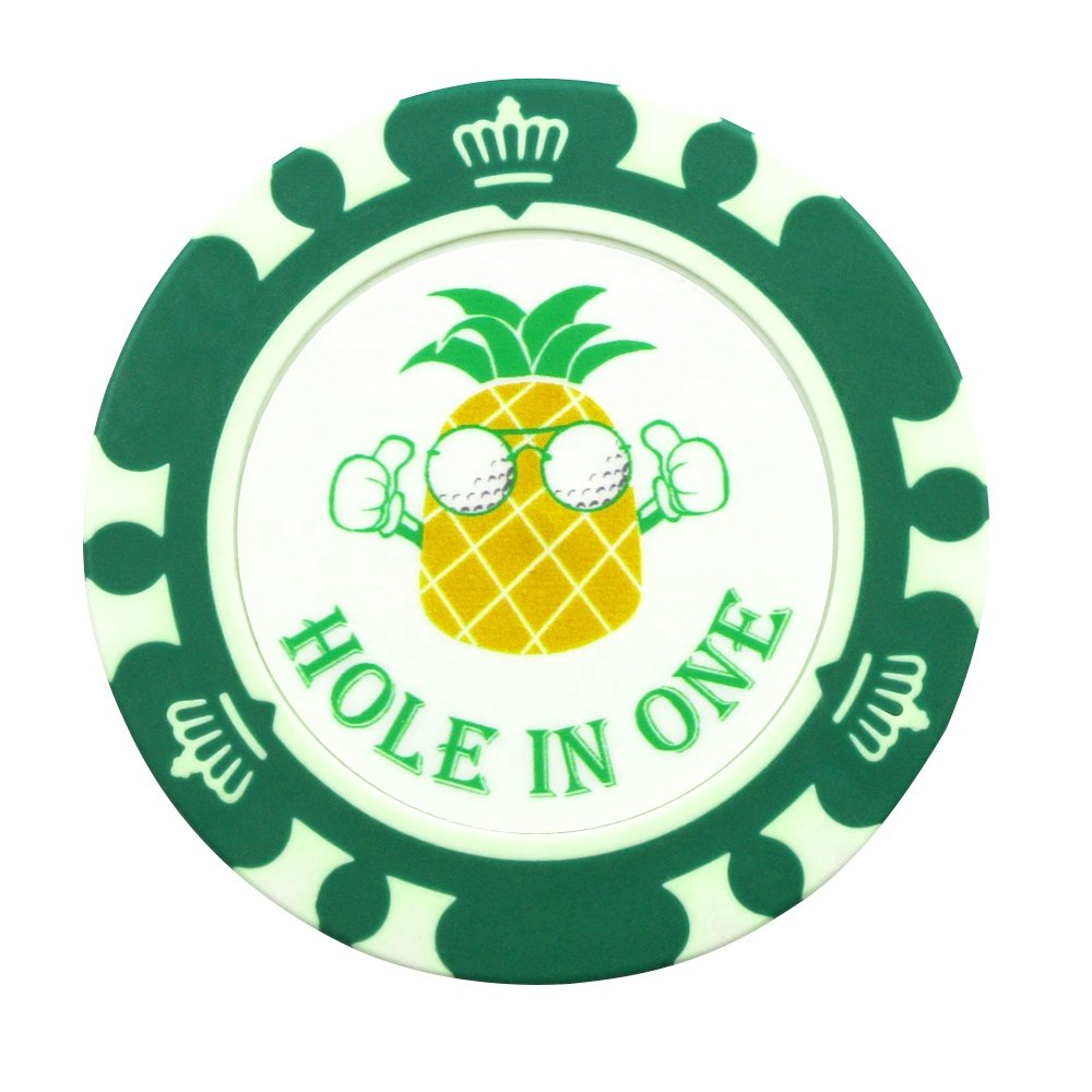 Magnetic Golf Poker Chip and Ball Marker for Golf plastic coin golf marker
