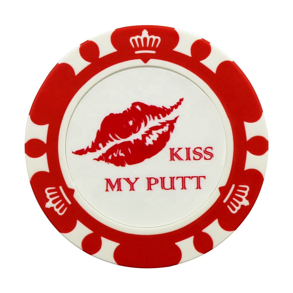 Magnetic Golf Poker Chip and Ball Marker for Golf plastic coin golf marker