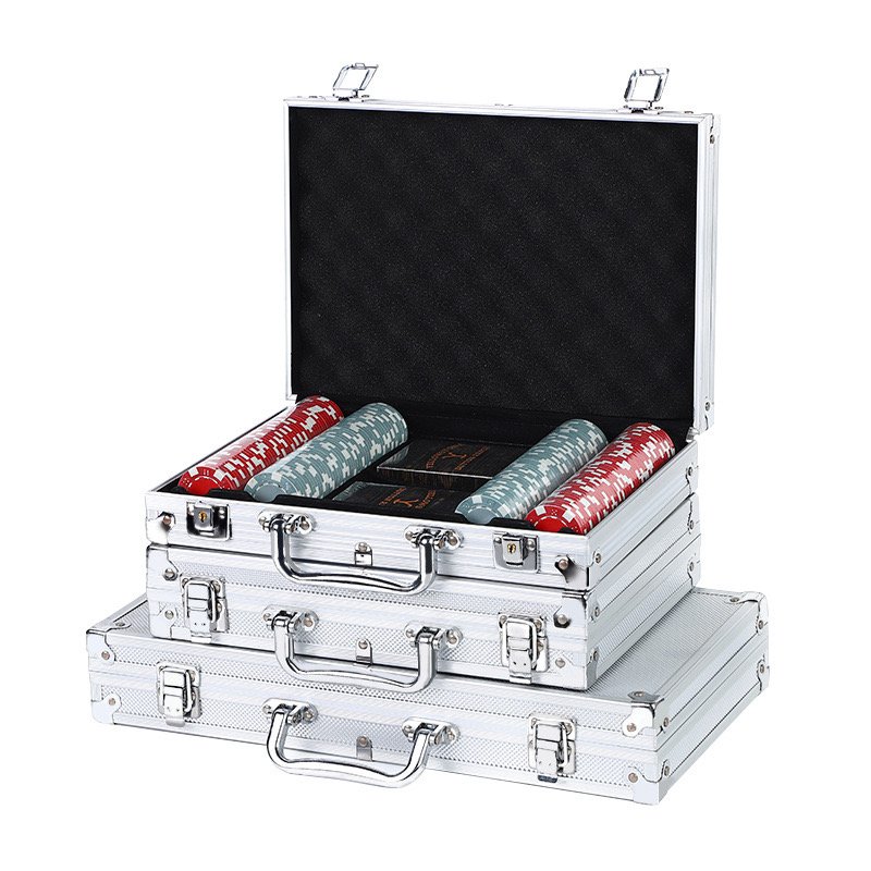 Hot sale OEM custom portable poker chip case aluminum tool case