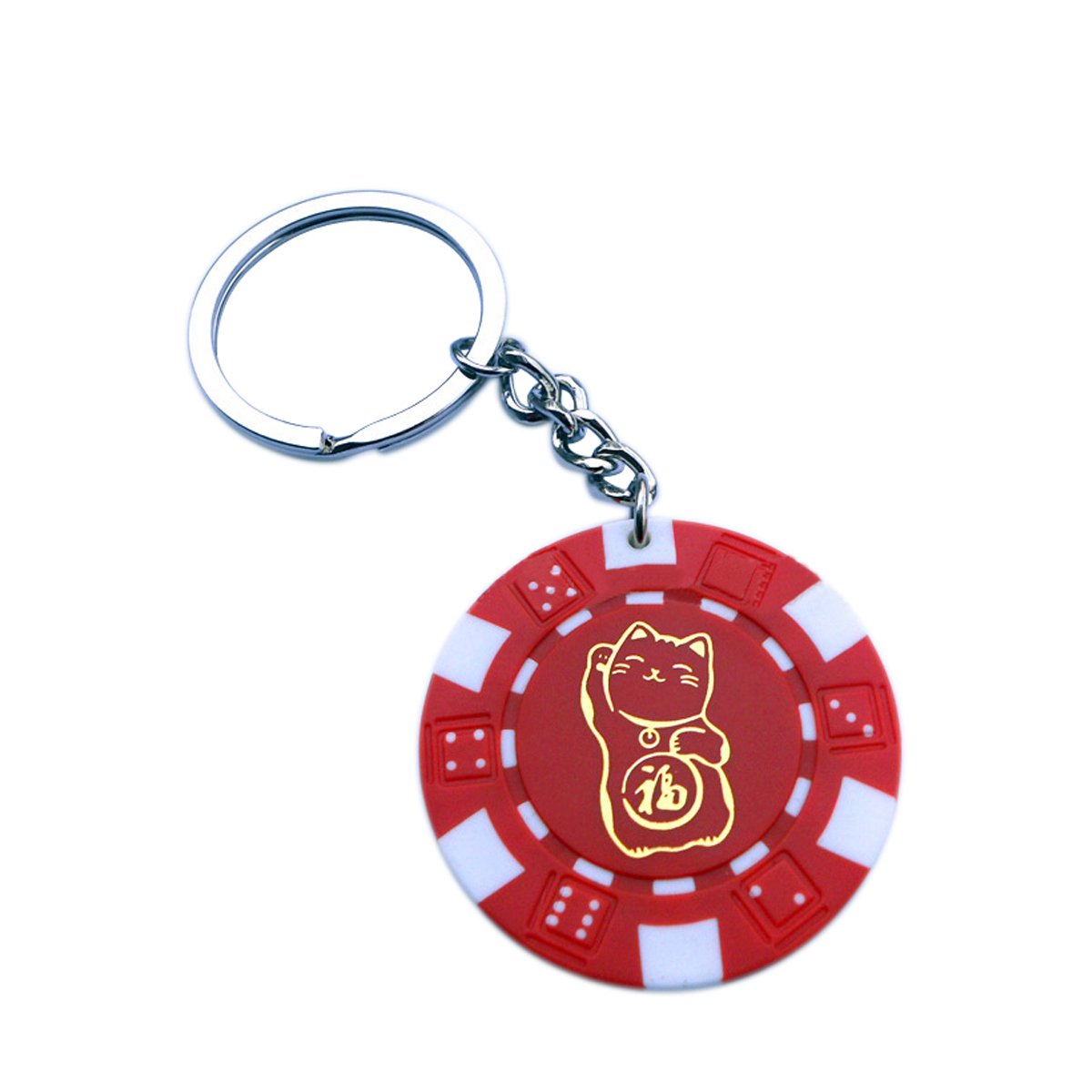 Art Creativity Custom Printable Poker Chip Keychain Party Favors Printed with Your Image and Text