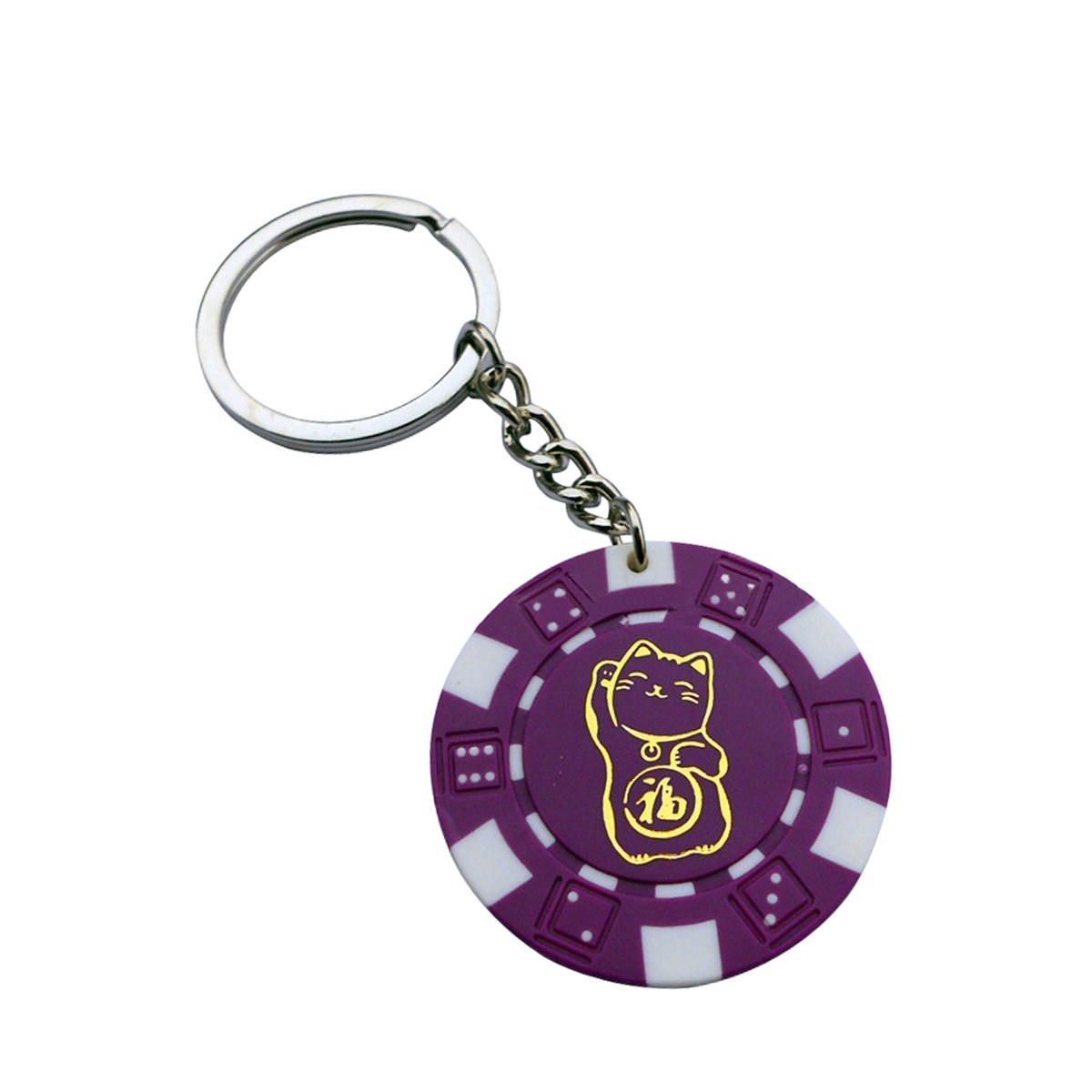 Art Creativity Custom Printable Poker Chip Keychain Party Favors Printed with Your Image and Text