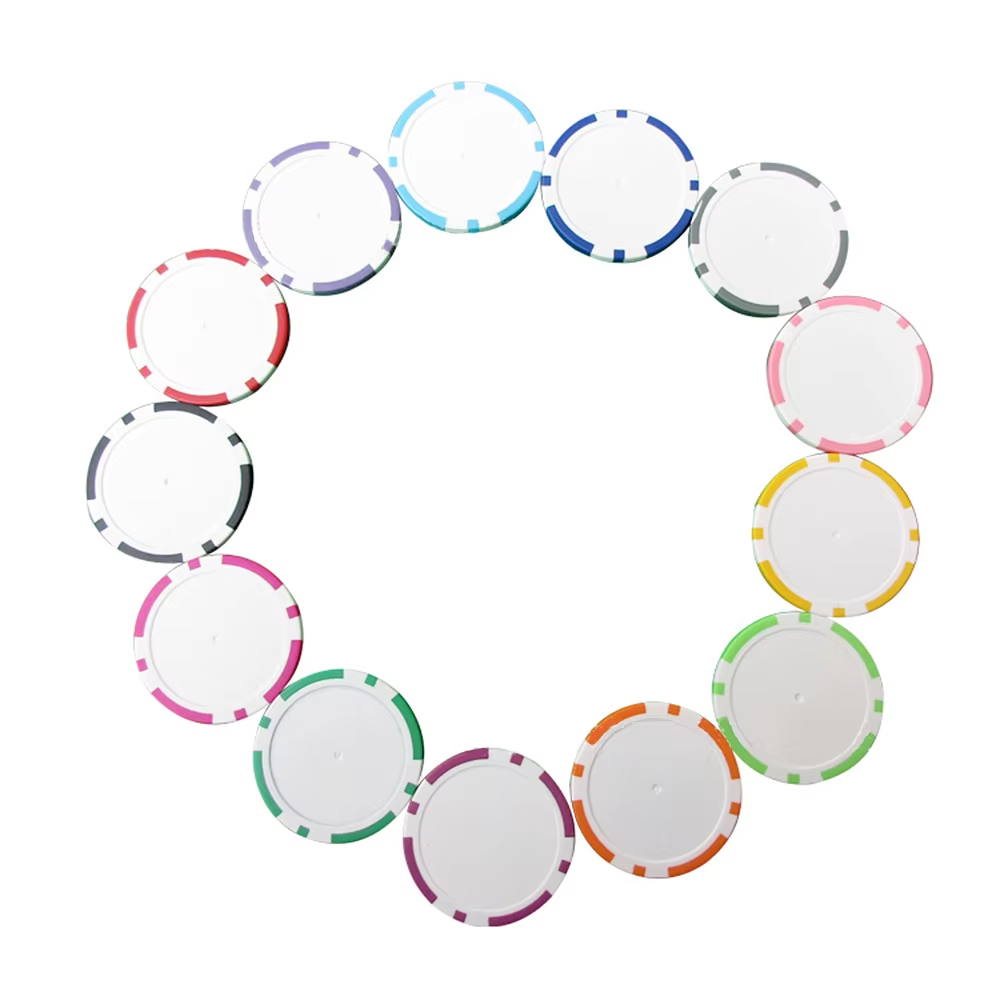 Plastic Long Short Bars Poker Chips Card Entertainment Game ABS Colourful Poker Chips Set Board Game